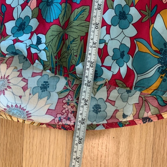 Natural Life Women’s Colorful Floral V Neck Mini Dress Bright Size Medium Boho - Picture 8 of 8